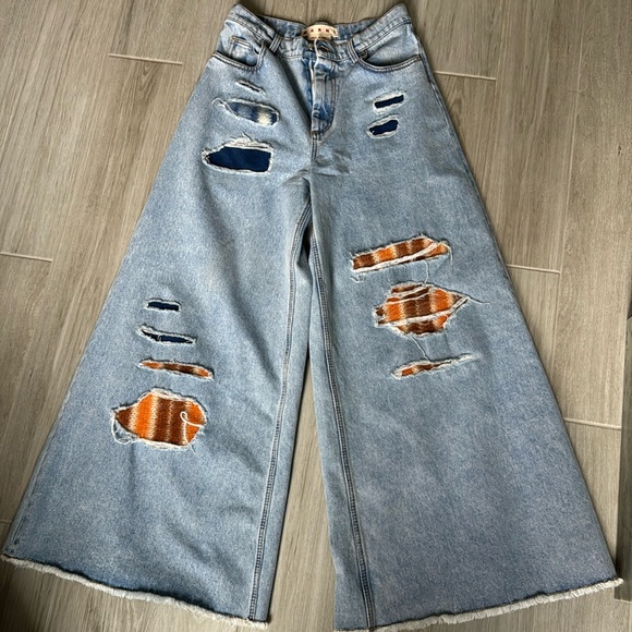 Marni mohair patch jeans - Picture 1 of 9